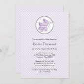 Klassieke Baby shower-uitnodiging Kaart (Voorkant / Achterkant)