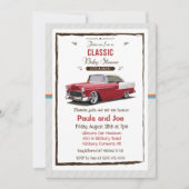 Klassieke Baby shower-uitnodiging met terugloop Kaart (Voorkant)