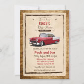 Klassieke Baby shower-uitnodiging met terugloop Kaart (Voorkant)