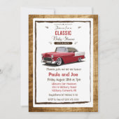 Klassieke Baby shower-uitnodiging met terugloop Kaart (Voorkant)