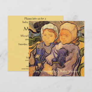 Klassieke Babyborrel, Van Gogh, Twee Kinderen Kaart