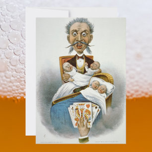 Klassieke babyborrel voor mannen! Een vaderfeestje Kaart