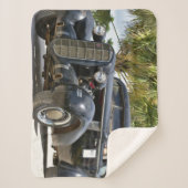 Klassieke babymandje klein sherpa deken (Voorkant)