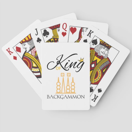 klassieke backgammon-minnaar pokerkaarten (Achterkant)
