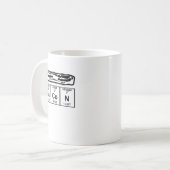 Klassieke Bacon Strip Bacon Chemie Koffiemok (Voorkant links)