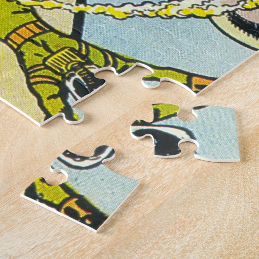 Klassieke "Badass Dames in de ruimte" Jigzaag Puzz Legpuzzel (Zijkant)