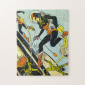 Klassieke "Badass Dames in de ruimte" Jigzaag Puzz Legpuzzel (Verticaal)