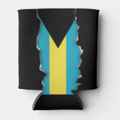 Klassieke Bahamaanse vlag Blikjeskoeler (Voorkant)