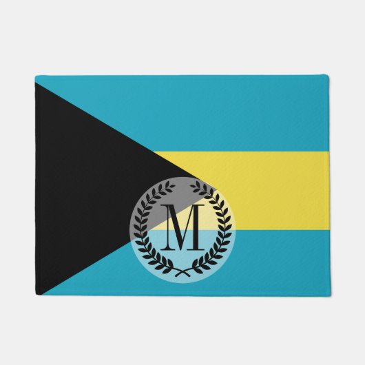 Klassieke Bahamaanse vlag Deurmat (Voorkant)