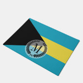 Klassieke Bahamaanse vlag Deurmat (Schuin)