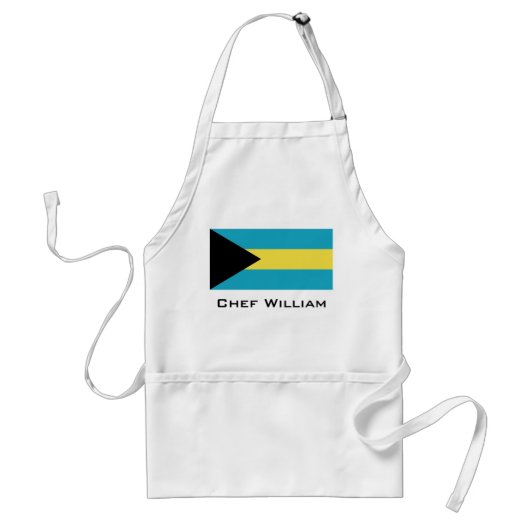 Klassieke Bahamaanse vlag Standaard Schort (Voorkant)