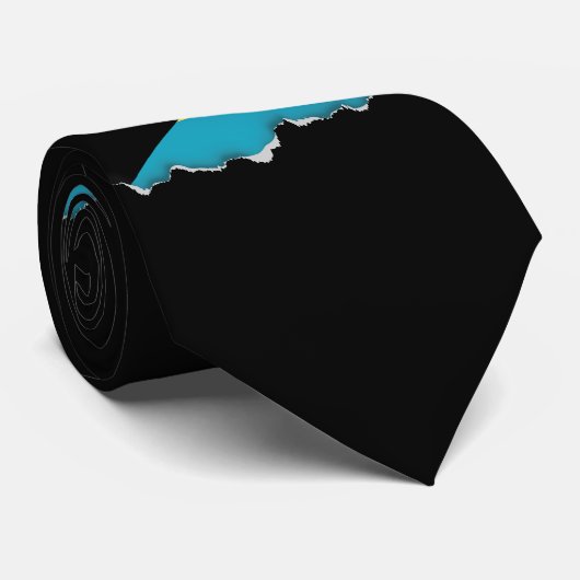 Klassieke Bahamaanse vlag Stropdas (Opgerold)