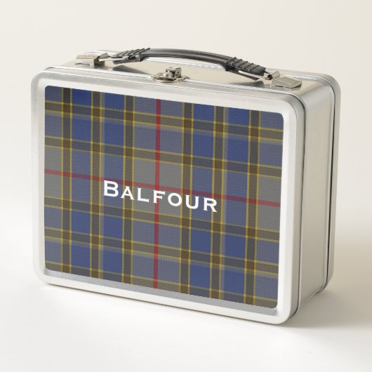Klassieke Balfour Tartan Pset aangepast (Voorkant)