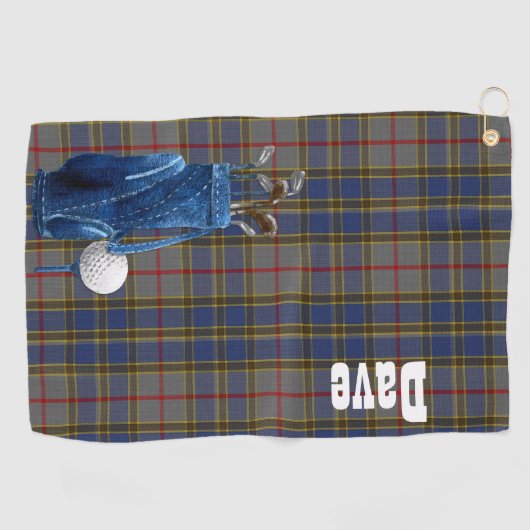 Klassieke Balfour Tartan Pset Golf Towel Golfhanddoek (Horizontaal)