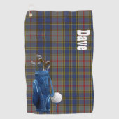 Klassieke Balfour Tartan Pset Golf Towel Golfhanddoek (Voorkant)
