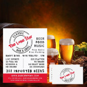 Klassieke balk & grill Logo, Pub/Brewery Visitekaartje