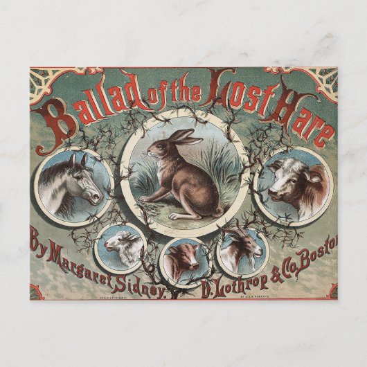 Klassieke Ballad van de verloren hare Briefkaart (Voorkant)