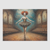 Klassieke Ballerina van Gotische Dans - Decoupage  Tissuepapier (Voorkant)