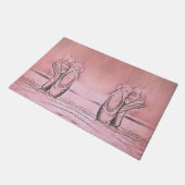 Klassieke ballet Feminine Roze Dancer Shoes Deurmat (Schuin)