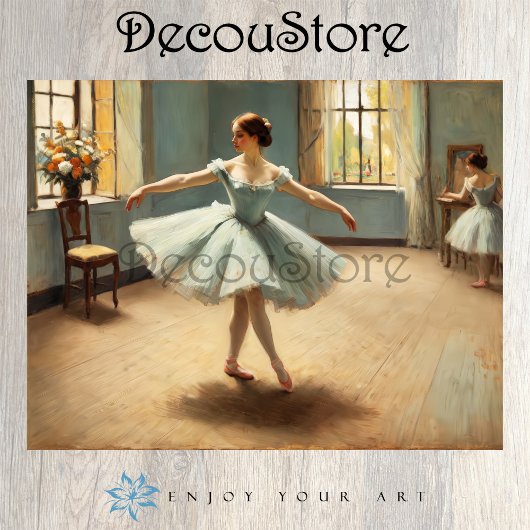 Klassieke Balletschool Decoupage Tissuepapier