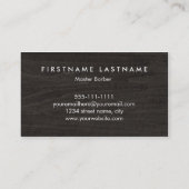 Klassieke Barber Mustache Visitekaartje (Achterkant)