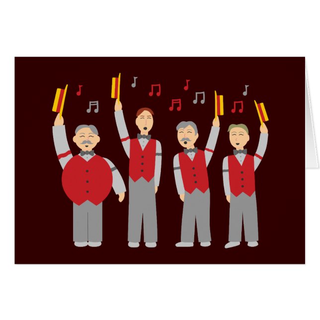 Klassieke Barbershop Kwartet (Voorkant Horizontaal)