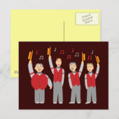 Klassieke Barbershop Kwartet Briefkaart (Voorkant / Achterkant)