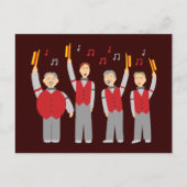 Klassieke Barbershop Kwartet Briefkaart (Voorkant)