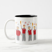 Klassieke Barbershop Kwartet Tweekleurige Koffiemok (Links)