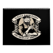 klassieke barbershop verblijf vers verblijf mooi kalender (Hoes)