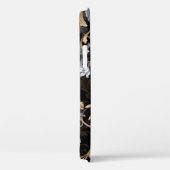 Klassieke barokbloemen: zwarte achtergrond. Case-Mate iPhone case (Achterkant / Rechts)