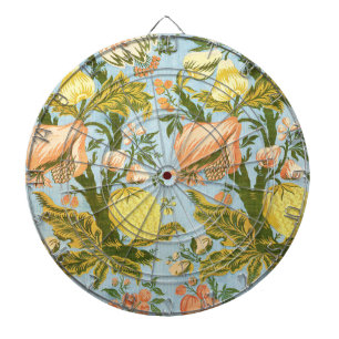 Klassieke barokke bloem fruit damast stof dartbord
