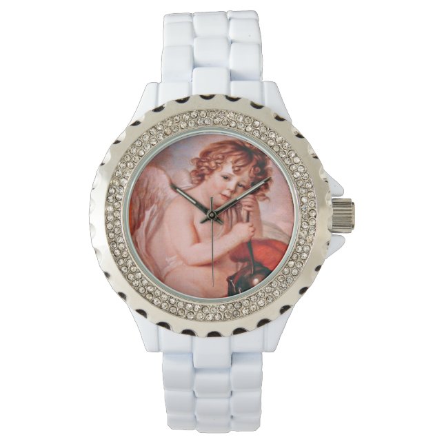 Klassieke baroque Angel Horloge (Voorkant)
