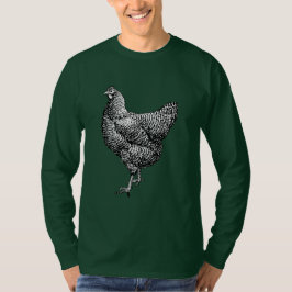 Klassieke Barred Plymouth Rock Kip Hen T-shirt