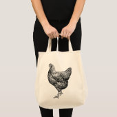 Klassieke Barred Plymouth Rock Kip Hen Tote Bag (Voorkant (product))