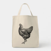 Klassieke Barred Plymouth Rock Kip Hen Tote Bag (Achterkant)