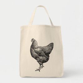 Klassieke Barred Plymouth Rock Kip Hen Tote Bag