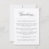 Klassieke Bars Directions Wedding Enclosure Kaart (Voorkant)