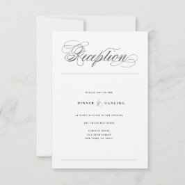 Klassieke Bars Huwelijksreceptie Bijgevoegde kaart