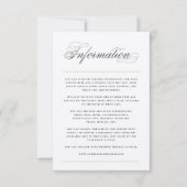 Klassieke Bars Information Wedding Enclosure Kaart (Voorkant)