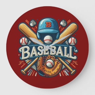 Klassieke Baseball Essentials / Stijlvolle Retro L Grote Klok