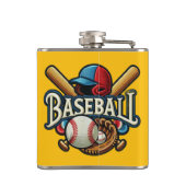 Klassieke Baseball Essentials / Stijlvolle Retro L Heupfles (Achterkant)