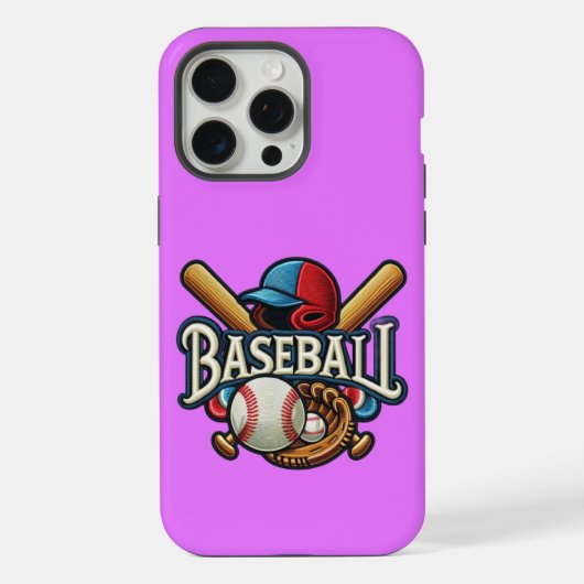 Klassieke Baseball Essentials / Stijlvolle Retro L iPhone Hoesje (Achterkant)