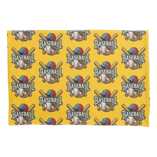 Klassieke Baseball Essentials / Stijlvolle Retro L Kussensloop (Voorkant)