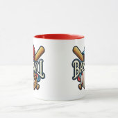 Klassieke Baseball Essentials / Stijlvolle Retro L Mok (Midden)