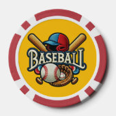 Klassieke Baseball Essentials / Stijlvolle Retro L Poker Chips (Achterkant)