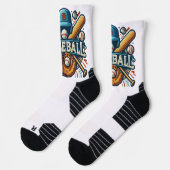 Klassieke Baseball Essentials / Stijlvolle Retro L Sokken (Links)