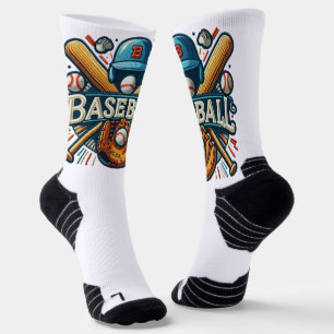 Klassieke Baseball Essentials / Stijlvolle Retro L Sokken