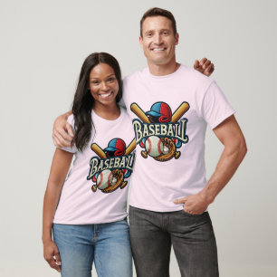 Klassieke Baseball Essentials / Stijlvolle Retro L T-shirt