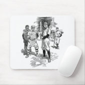 Klassieke baseball-muis met zeer goede kwaliteit muismat (Met muis)